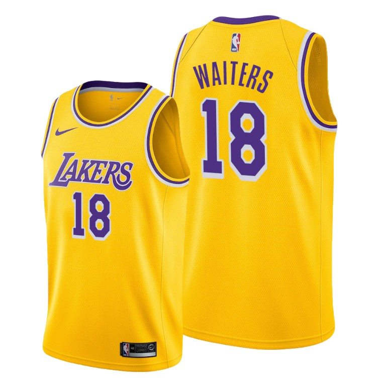 Men's Los Angeles Lakers Dion Waiters #18 NBA 2020 Icon Edition Gold Basketball Jersey ITT2383XW
